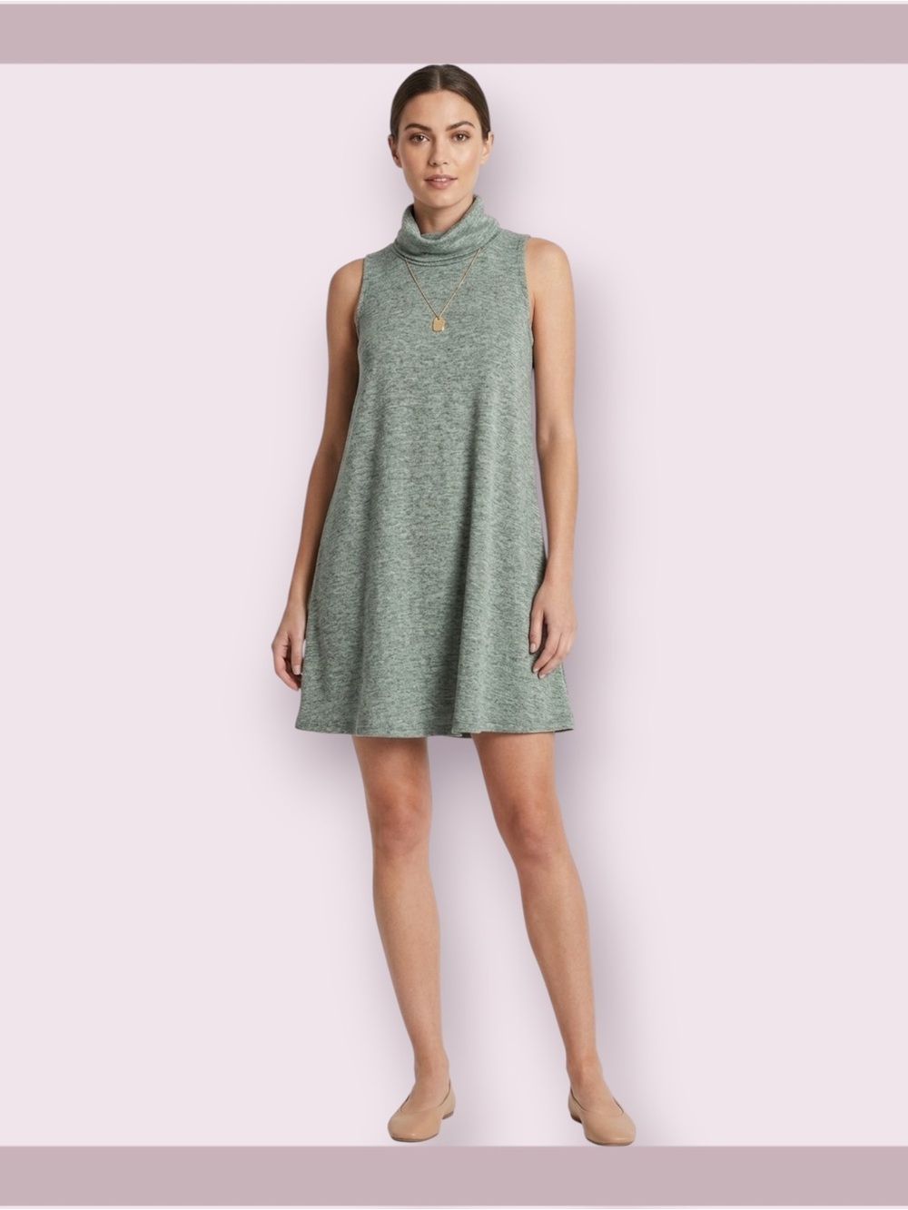Bobeau Sleeveless Mint Green Dress Size S